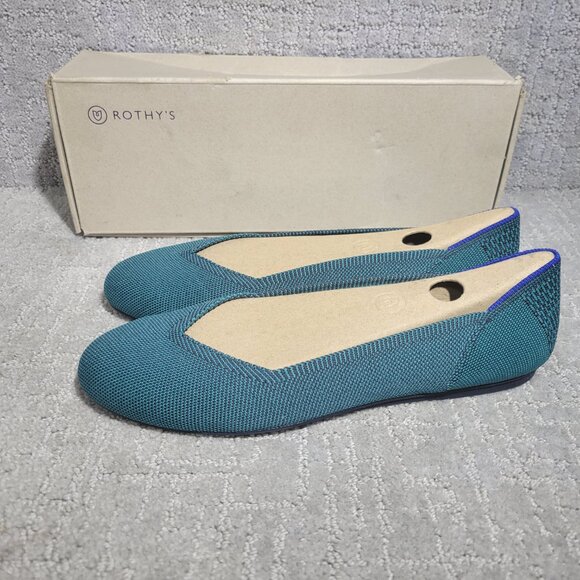 Rothy’s The Flat Women's Spruce Python Slip On Ballet Shoes size 9.5,11 - Picture 4 of 9